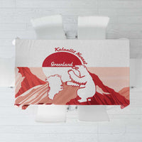 Kalaallit Nunaat Greenland Tablecloth Coat Of Arms Flag Style