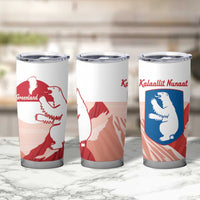 Kalaallit Nunaat Greenland Tumbler Cup Coat Of Arms Flag Style