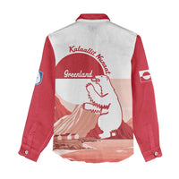 Kalaallit Nunaat Greenland Women Casual Shirt Coat Of Arms Flag Style