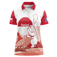 Kalaallit Nunaat Greenland Women Polo Shirt Coat Of Arms Flag Style