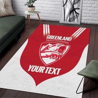 Custom Greenland Football Area Rug Come On Polar-Bamserne