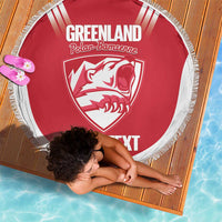 Custom Greenland Football Beach Blanket Come On Polar-Bamserne