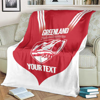 Custom Greenland Football Blanket Come On Polar-Bamserne