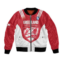 Custom Greenland Football Bomber Jacket Come On Polar-Bamserne