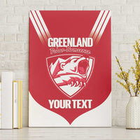 Custom Greenland Football Canvas Wall Art Come On Polar-Bamserne