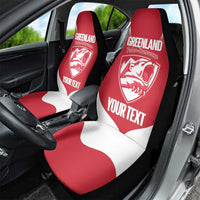 Custom Greenland Football Car Seat Cover Come On Polar-Bamserne