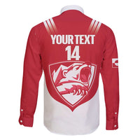 Custom Greenland Football Family Matching Puletasi and Hawaiian Shirt Come On Polar-Bamserne