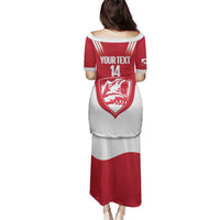 Custom Greenland Football Family Matching Puletasi and Hawaiian Shirt Come On Polar-Bamserne