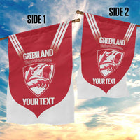 Custom Greenland Football Garden Flag Come On Polar-Bamserne