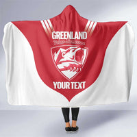 Custom Greenland Football Hooded Blanket Come On Polar-Bamserne