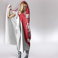 Custom Greenland Football Hooded Blanket Come On Polar-Bamserne