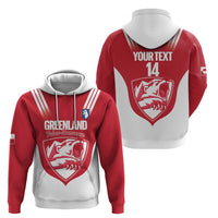 Custom Greenland Football Hoodie Come On Polar-Bamserne