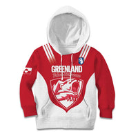 Custom Greenland Football Kid Hoodie Come On Polar-Bamserne