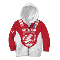Custom Greenland Football Kid Hoodie Come On Polar-Bamserne