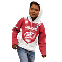 Custom Greenland Football Kid Hoodie Come On Polar-Bamserne