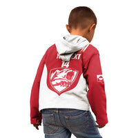 Custom Greenland Football Kid Hoodie Come On Polar-Bamserne