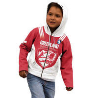 Custom Greenland Football Kid Hoodie Come On Polar-Bamserne