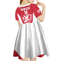 Custom Greenland Football Kid Short Sleeve Dress Come On Polar-Bamserne