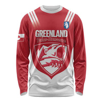 Custom Greenland Football Long Sleeve Shirt Come On Polar-Bamserne