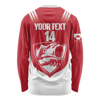 Custom Greenland Football Long Sleeve Shirt Come On Polar-Bamserne