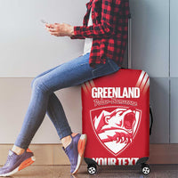 Custom Greenland Football Luggage Cover Come On Polar-Bamserne