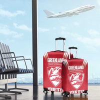 Custom Greenland Football Luggage Cover Come On Polar-Bamserne