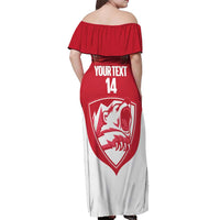 Custom Greenland Football Off Shoulder Maxi Dress Come On Polar-Bamserne