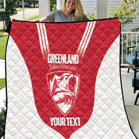 Custom Greenland Football Quilt Come On Polar-Bamserne
