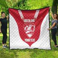 Custom Greenland Football Quilt Come On Polar-Bamserne