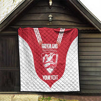 Custom Greenland Football Quilt Come On Polar-Bamserne