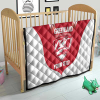 Custom Greenland Football Quilt Come On Polar-Bamserne