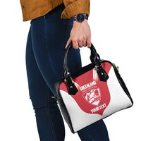 Custom Greenland Football Shoulder Handbag Come On Polar-Bamserne