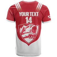 Custom Greenland Football T Shirt Come On Polar-Bamserne