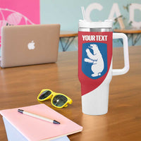 Custom Greenland Football Tumbler With Handle Come On Polar-Bamserne