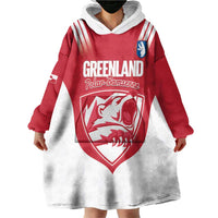 Custom Greenland Football Wearable Blanket Hoodie Come On Polar-Bamserne