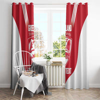Custom Greenland Football Window Curtain Come On Polar-Bamserne