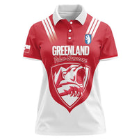 Custom Greenland Football Women Polo Shirt Come On Polar-Bamserne