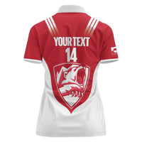 Custom Greenland Football Women Polo Shirt Come On Polar-Bamserne