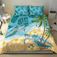 Cayman Islands Bedding Set Sea Turtle Plumeria Tropical Vibes