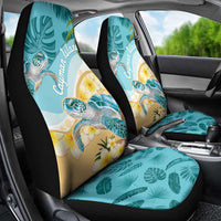 Cayman Islands Car Seat Cover Sea Turtle Plumeria Tropical Vibes