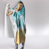 Cayman Islands Hooded Blanket Sea Turtle Plumeria Tropical Vibes