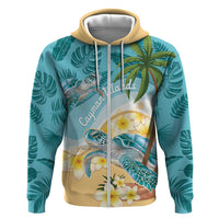 Cayman Islands Hoodie Sea Turtle Plumeria Tropical Vibes