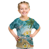 Cayman Islands Kid T Shirt Sea Turtle Plumeria Tropical Vibes