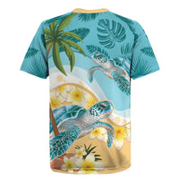 Cayman Islands Rugby Jersey Sea Turtle Plumeria Tropical Vibes