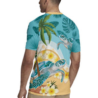 Cayman Islands Rugby Jersey Sea Turtle Plumeria Tropical Vibes