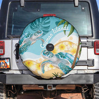 Cayman Islands Spare Tire Cover Sea Turtle Plumeria Tropical Vibes