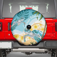 Cayman Islands Spare Tire Cover Sea Turtle Plumeria Tropical Vibes
