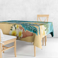 Cayman Islands Tablecloth Sea Turtle Plumeria Tropical Vibes