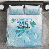 Cayman Islands 345 Bedding Set Sea Turtle Watercolor Style