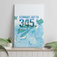 Cayman Islands 345 Canvas Wall Art Sea Turtle Watercolor Style